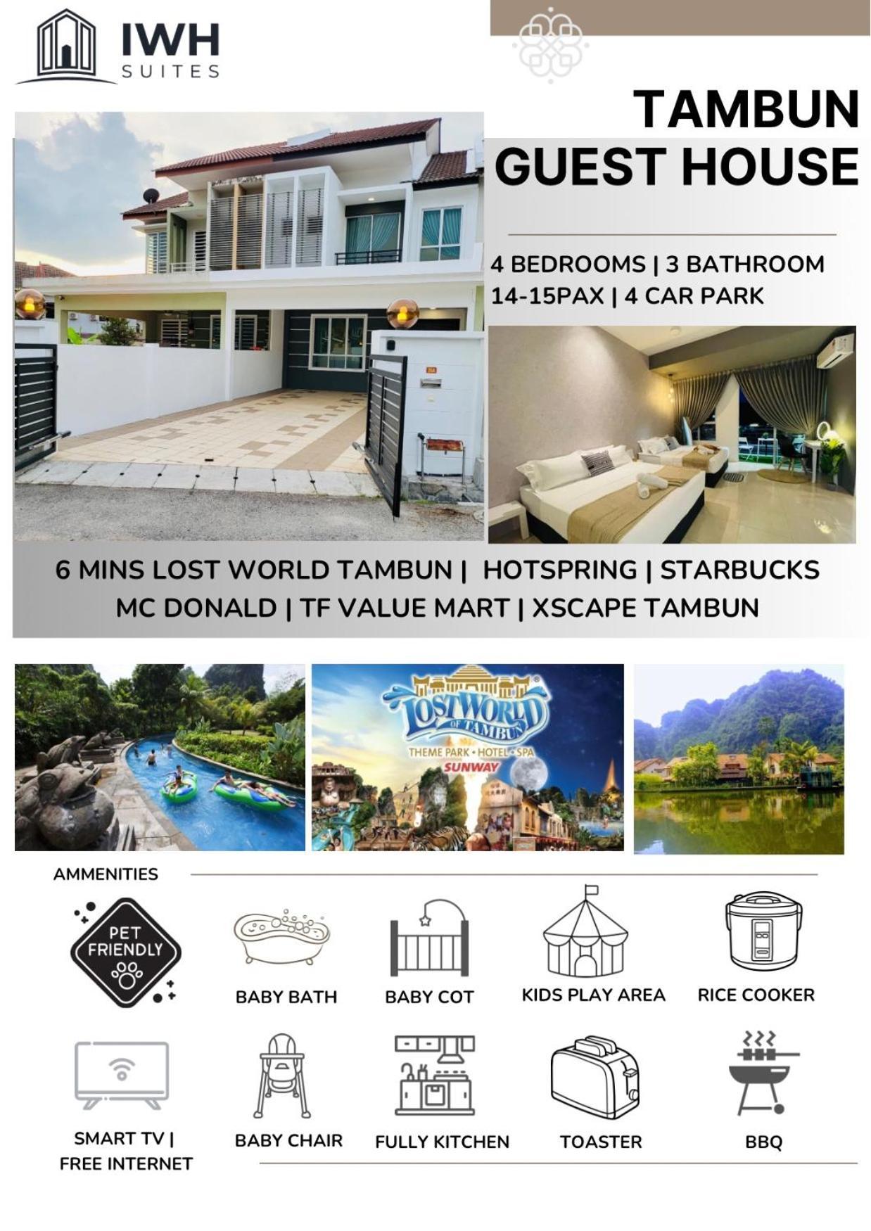 Ipoh Sunway Onsen Suites And Tambun Guesthouse , 3-14Pax 2Parking By Iwh Exterior foto